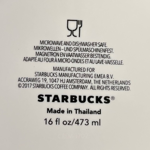 Starbucks Coffee Cup Mug 16 Ounce Global Icon City Series Dublin Ireland 2017 - Picture 5 of 5